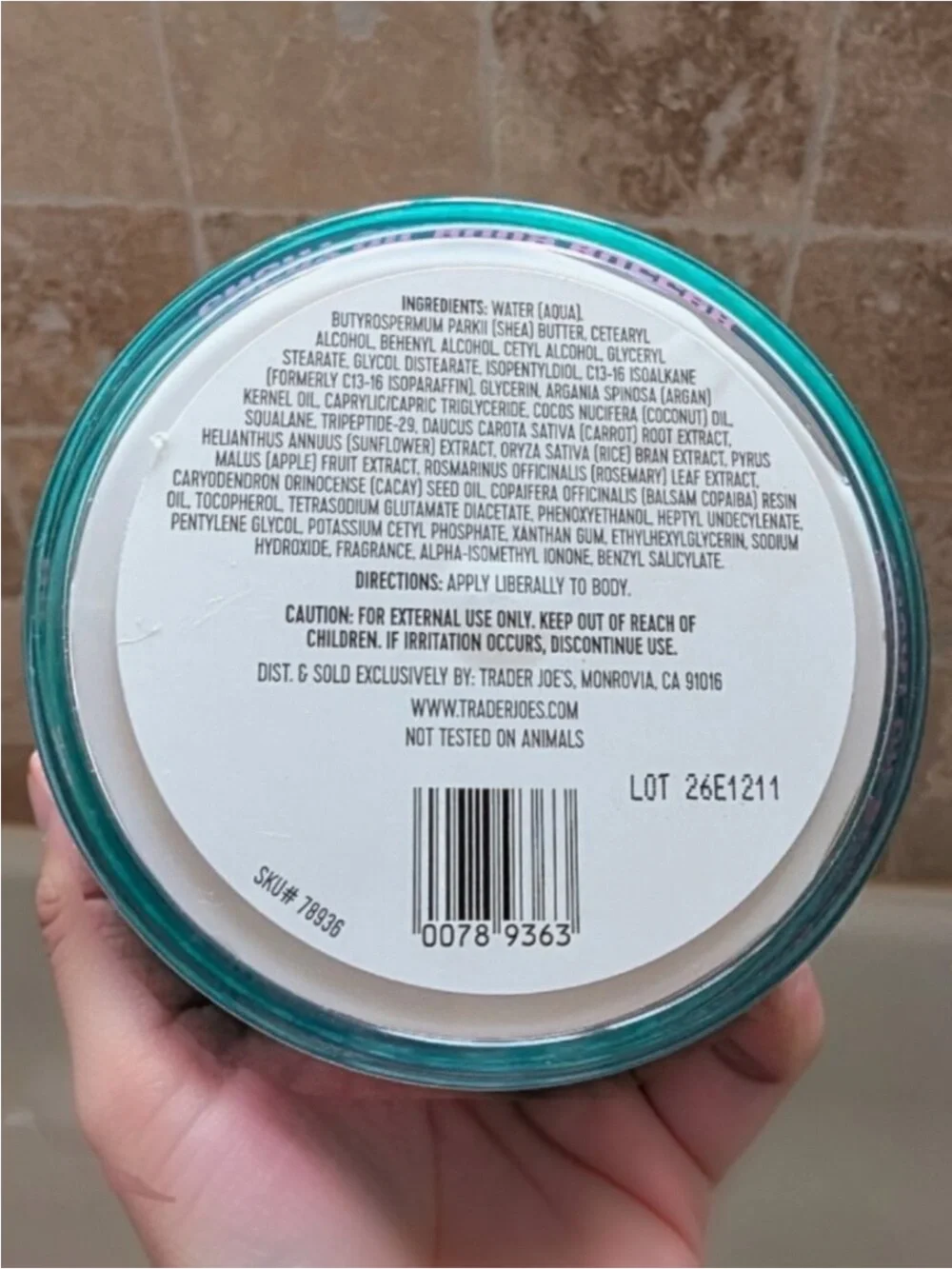 Cacay Oil Body Butter — Teal